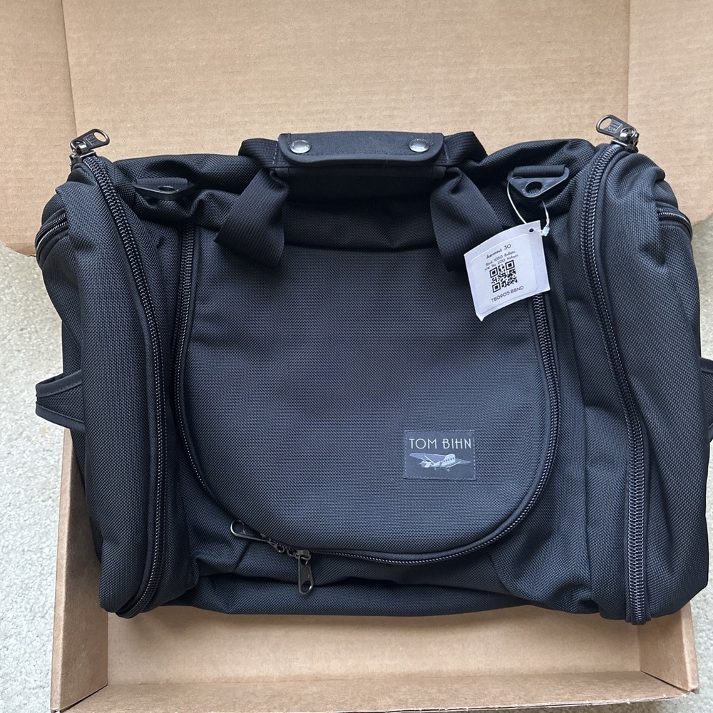 TOM BIHN Aeronaut 30 Black 1050 Ballistic Northwest Sky 200 Halcyon NWT Made USA